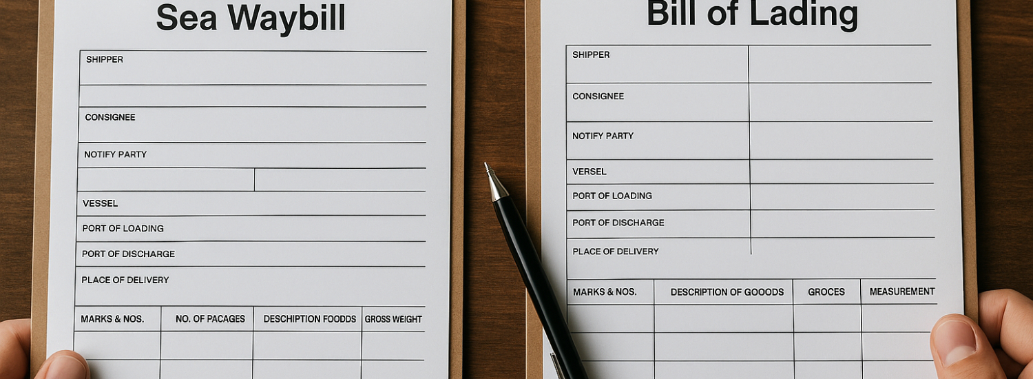 Diferencias entre sea waybill y bill of lading