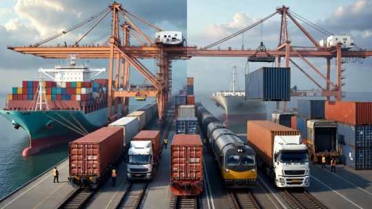 Diferencia entre transporte multimodal e intermodal